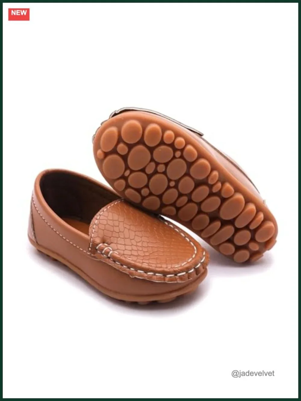 Boys Girls Loafers Dress Shoes Slip On Toddler Little Kid PU Leather